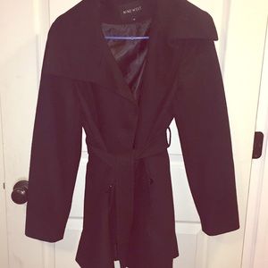 Nine West long pea coat size 10
